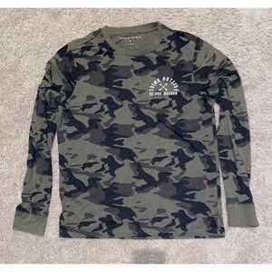 Aeropostale Camo Mens Long Sleeve T Shirt | Size Medium | Great Condition
